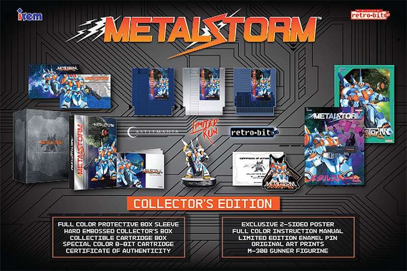 Metal Storm - Collector's Edition (NES)(New) - Retro-Bit 2000G