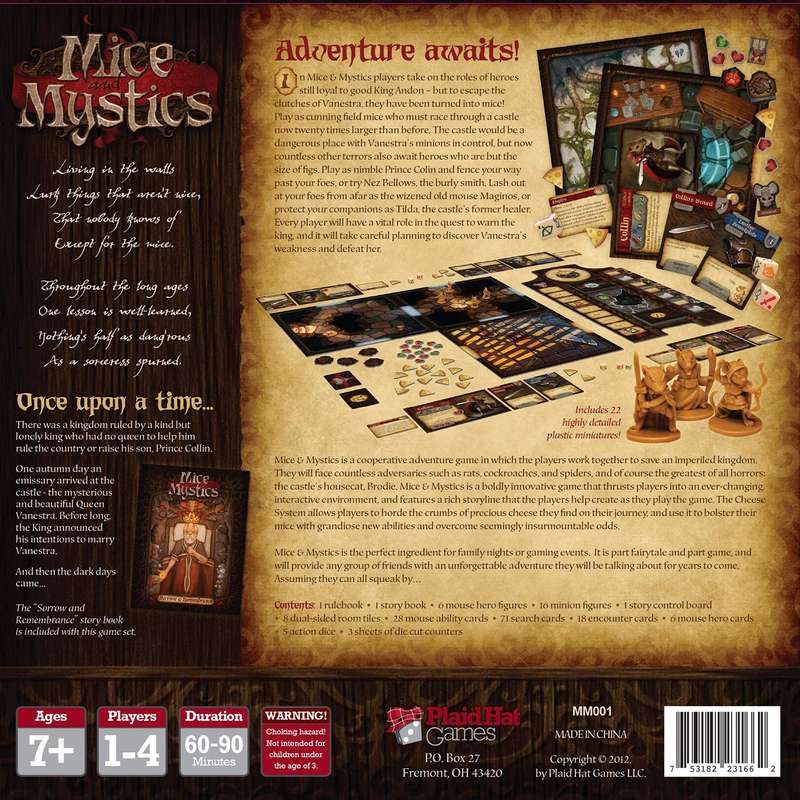 Mice and Mystics (New) - Plaid Hat Games 1600G