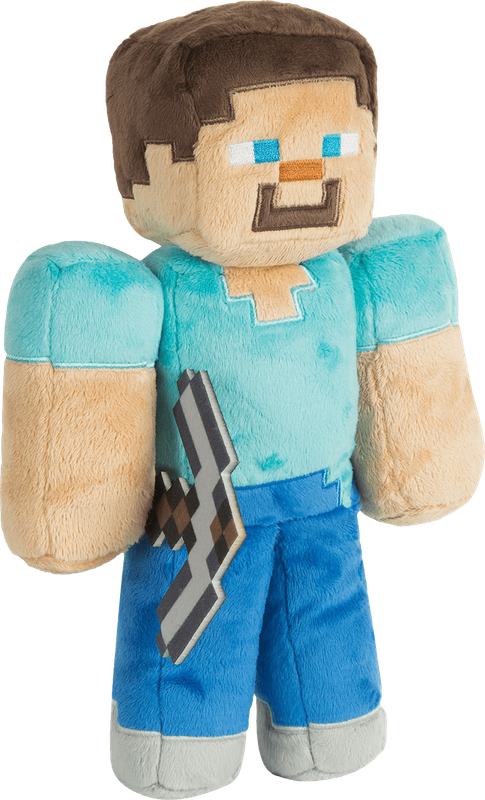 Minecraft - 12'' Steve Plush (New) - MR 100G