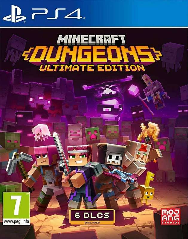 Minecraft: Dungeons - Ultimate Edition (PS4)(New) - Microsoft / Xbox Game Studios 90G
