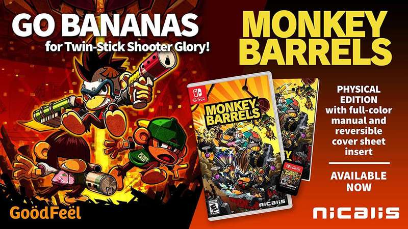Monkey Barrels (NTSC/U)(NS / Switch)(New) - Nicalis 100G