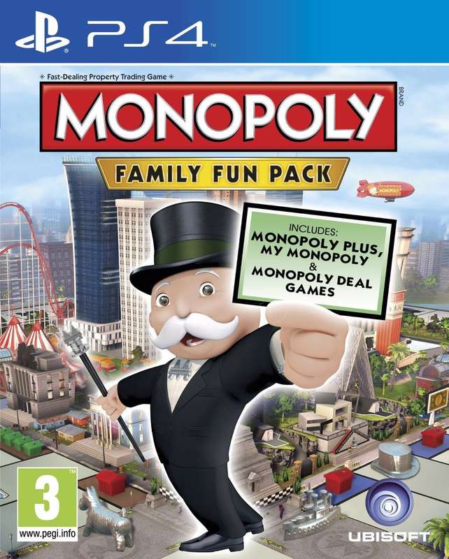 Monopoly: Family Fun Pack (PS4)(New) - Ubisoft 90G
