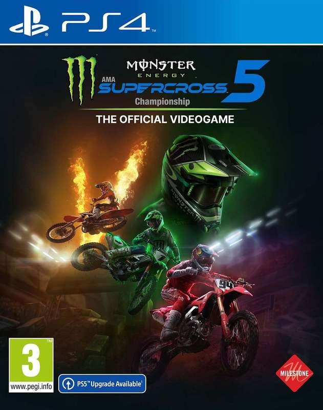 Monster Energy Supercross 5 - The Official Videogame (PS4)(New) - Milestone 90G