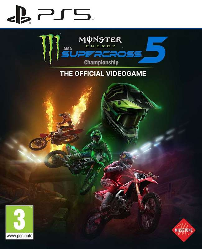 Monster Energy Supercross 5 - The Official Videogame (PS5)(New) - Milestone 90G