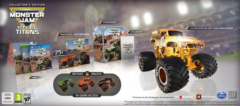 Monster Jam: Steel Titans - Collector's Edition (PS4)(New) - THQ Nordic / Nordic Games 2200G