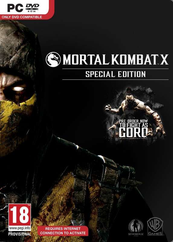 Mortal Kombat X - Special Edition (PC)(New) - Warner Bros. Interactive Entertainment 220G