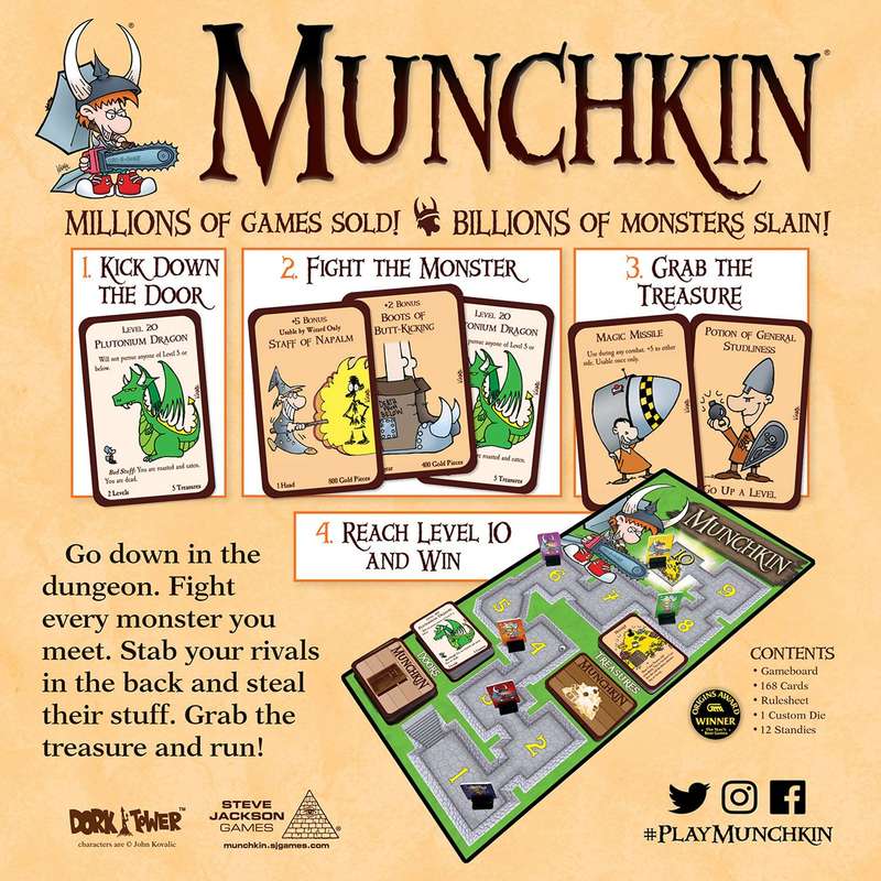 Munchkin Deluxe - Core Set (New) - Steve Jackson Games 1000G