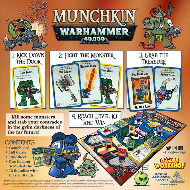Munchkin: Warhammer 40,000 (New) - Steve Jackson Games 500G