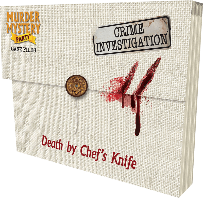 Murder Mystery Party: Case Files - Death By Chef's Knife (New) - University Games 850G