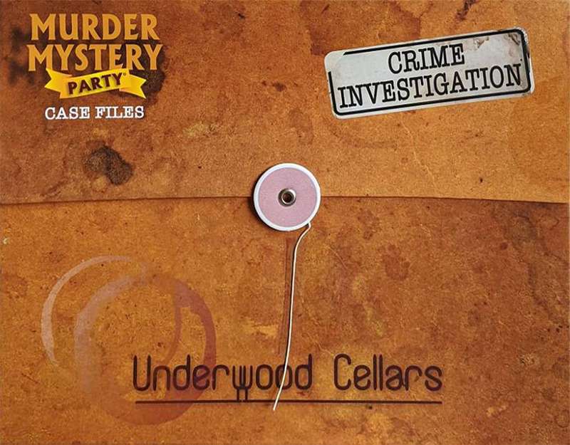 Murder Mystery Party: Case Files - Underwood Cellars (New) - University Games 850G
