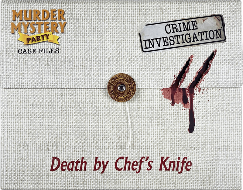 Murder Mystery Party: Case Files - Death By Chef's Knife (New) - University Games 850G
