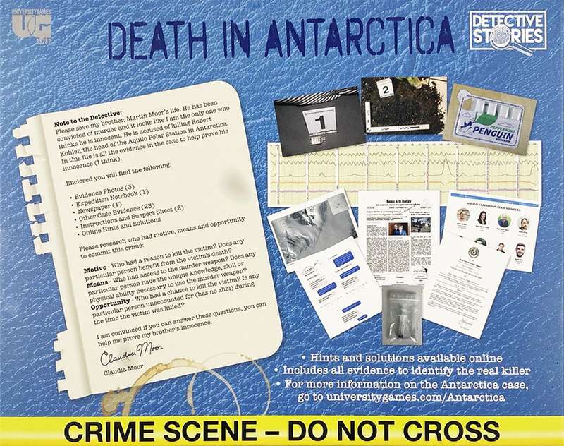 Murder Mystery Party: Case Files - Death in Antarctica (New) - University Games 850G