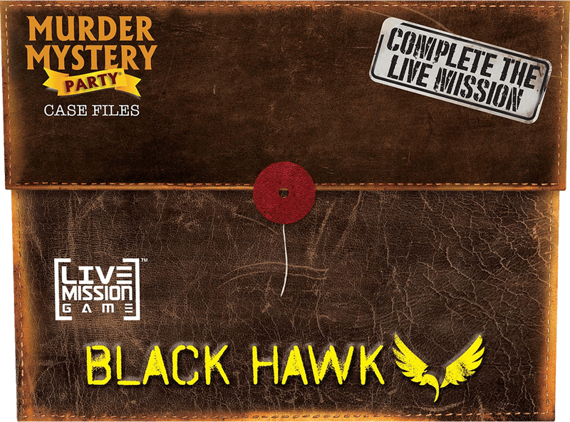 Murder Mystery Party: Case Files - Mission Black Hawk (New) - University Games 850G