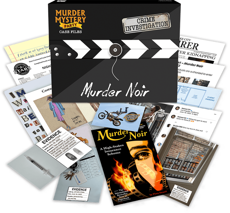 Murder Mystery Party: Case Files - Murder Noir (New) - University Games 850G