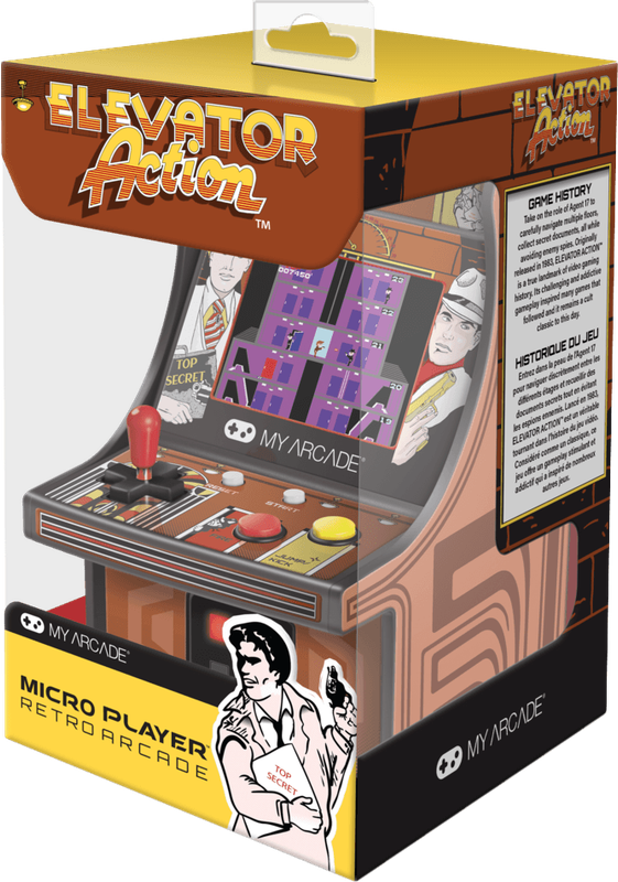 Micro Player Retro Arcade - Elevator Action (New) - My Arcade 1500G