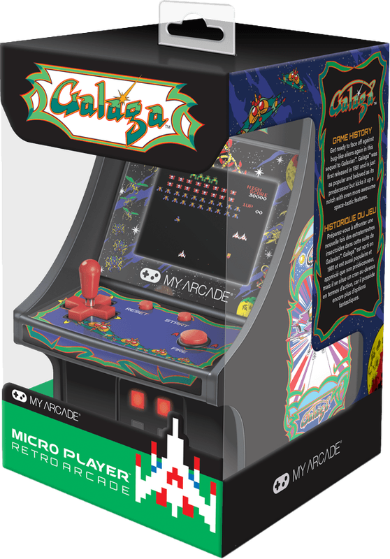 Micro Player Retro Arcade - Galaga (New) - My Arcade 1500G