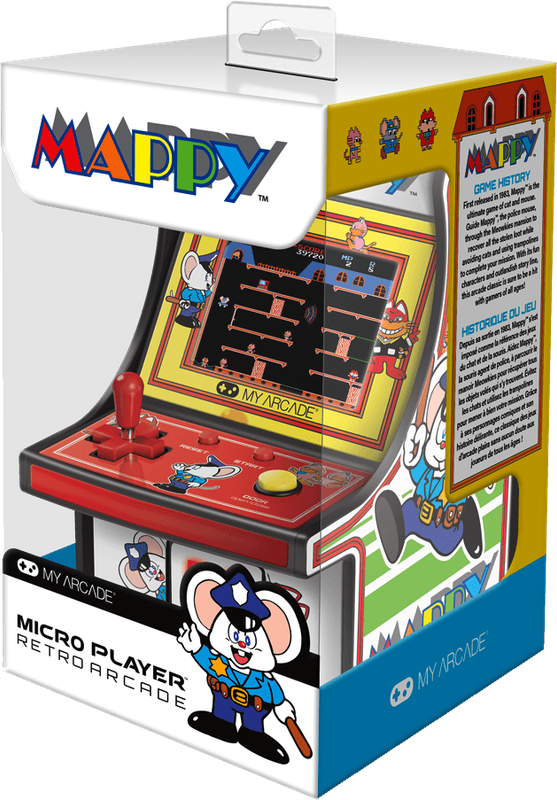 Micro Player Retro Arcade - Mappy (New) - My Arcade 1500G
