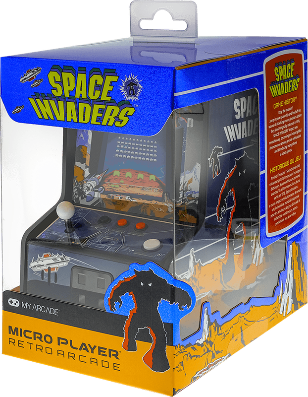 Micro Player Retro Arcade - Space Invaders (New) - My Arcade 1500G