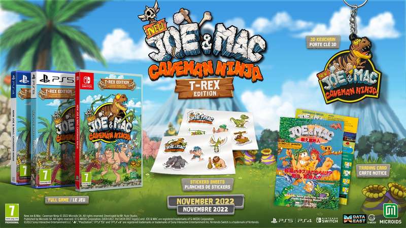 New Joe & Mac: Caveman Ninja - T-Rex Edition (NS / Switch)(New) - Microids 100G