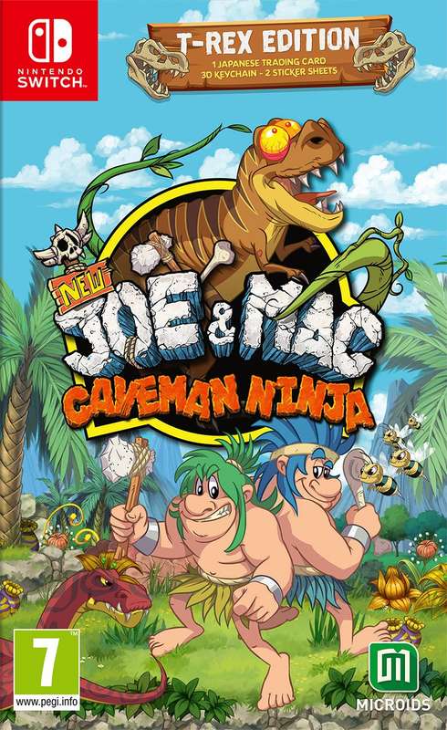 New Joe & Mac: Caveman Ninja - T-Rex Edition (NS / Switch)(New) - Microids 100G