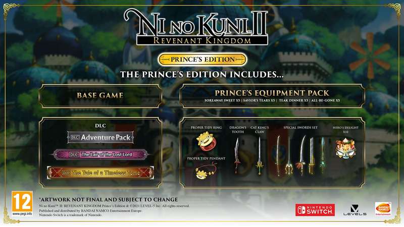 Ni No Kuni II: Revenant Kingdom - Prince's Edition (NS / Switch)(New) - Namco Bandai Games 100G
