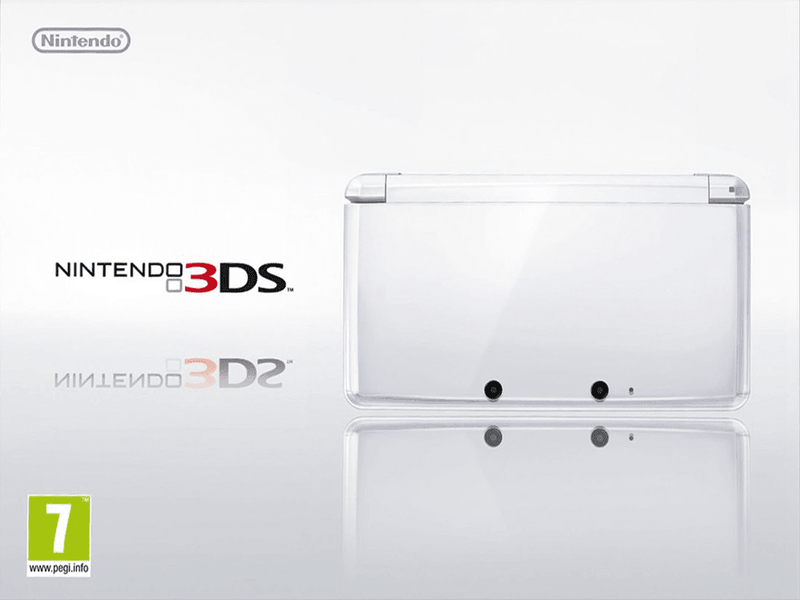 Nintendo 3DS Console - Ice White (3DS)(Pwned) - Nintendo 550G