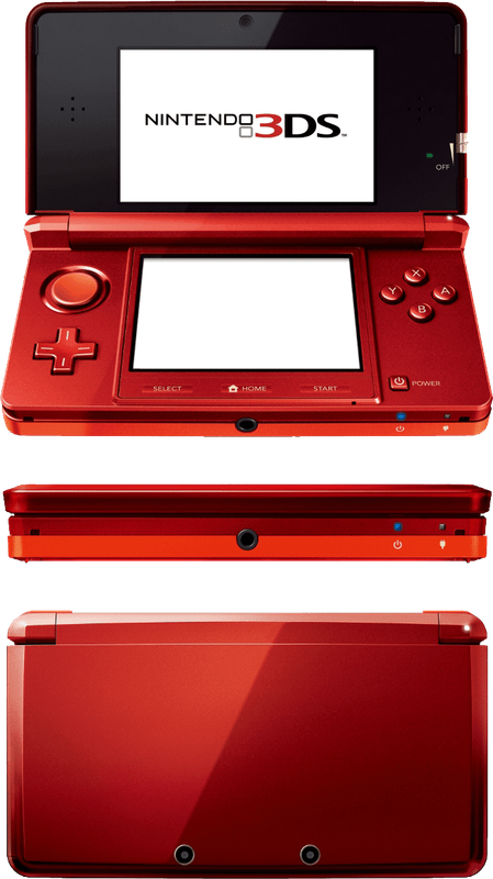 Nintendo 3DS Console - Metallic Red (3DS)(Pwned) - Nintendo 550G
