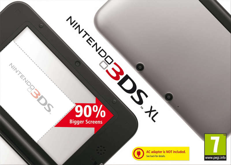 Nintendo 3DS XL Console - Silver / Black (3DS)(Pwned) - Nintendo 1000G