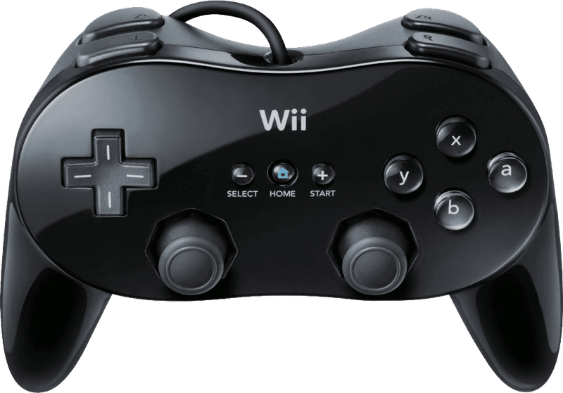 Nintendo Wii Classic Controller Pro - Black (Wii)(Pwned) - Nintendo 250G