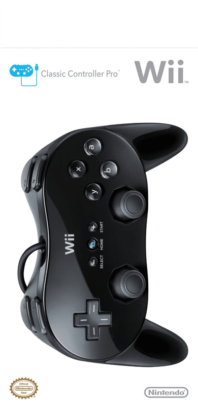 Nintendo Wii Classic Controller Pro - Black (Wii)(Pwned) - Nintendo 250G