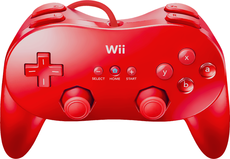 Nintendo Wii Classic Controller Pro - Red (Wii)(Pwned) - Nintendo 250G