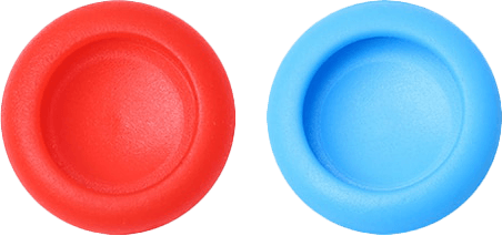 Nintendo Switch Joy-Con Controller Thumb Grips - Red & Blue Bullseye (NS / Switch)(New) - Various