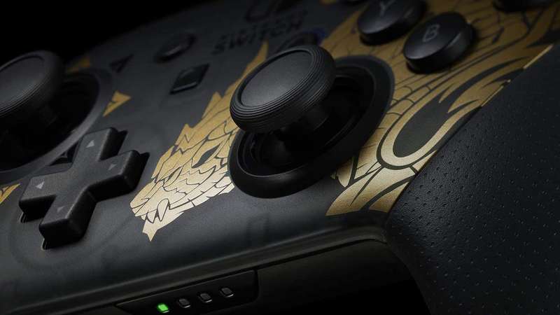 Nintendo Switch Pro Controller - Monster Hunter: Rise Edition (NS / Switch)(New) - Nintendo 1000G
