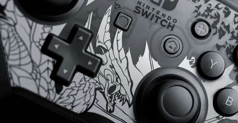 Nintendo Switch Pro Controller - Monster Hunter: Rise - Sunbreak Edition (NS / Switch)(New) -