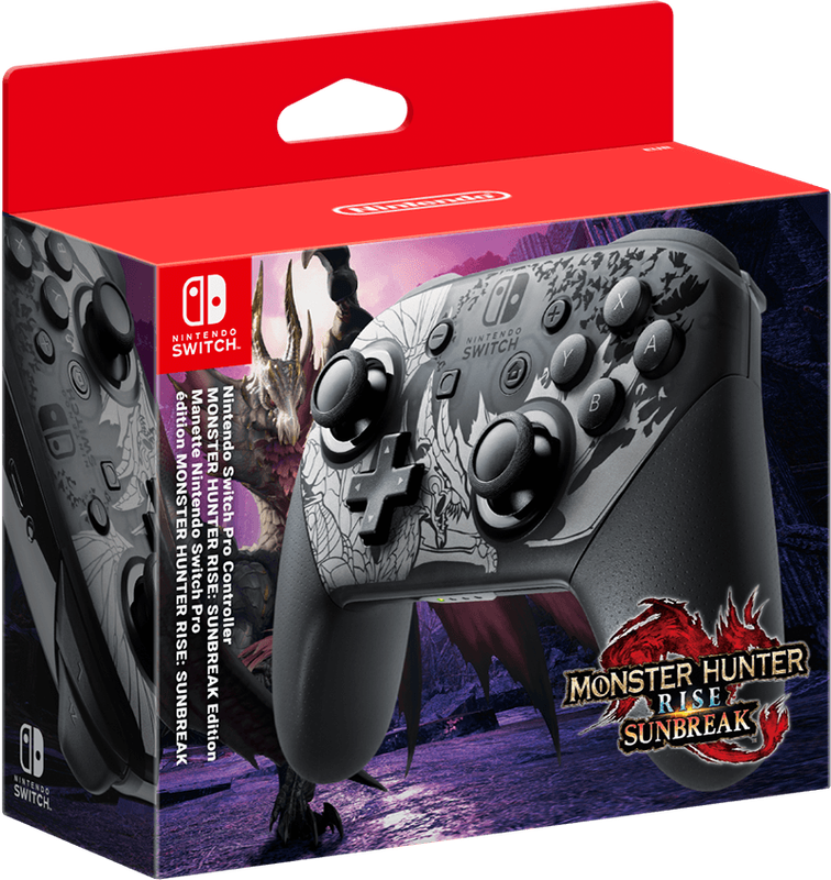 Nintendo Switch Pro Controller - Monster Hunter: Rise - Sunbreak Edition (NS / Switch)(New) -