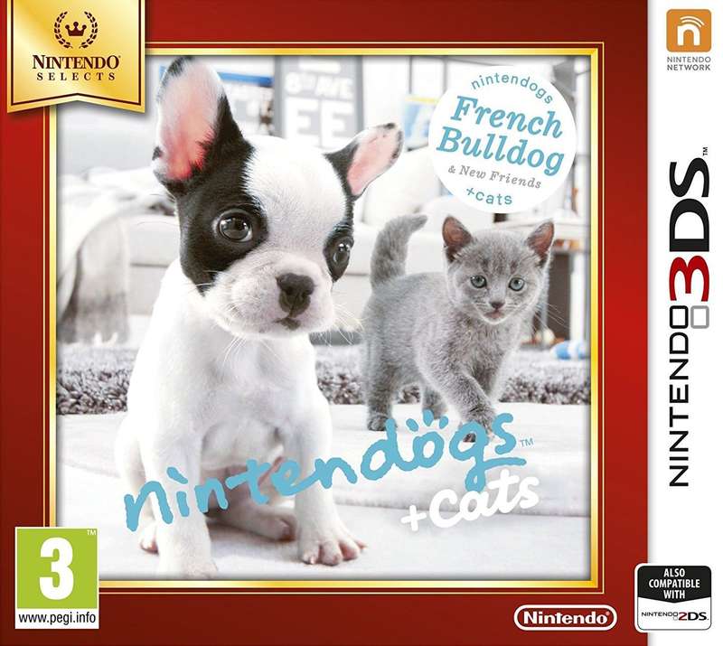 Nintendogs + Cats: French Bulldog & New Friends - Nintendo Selects (3DS)(New) - Nintendo 110G