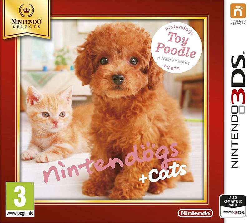 Nintendogs + Cats: Toy Poodle & New Friends - Nintendo Selects (3DS)(New) - Nintendo 110G