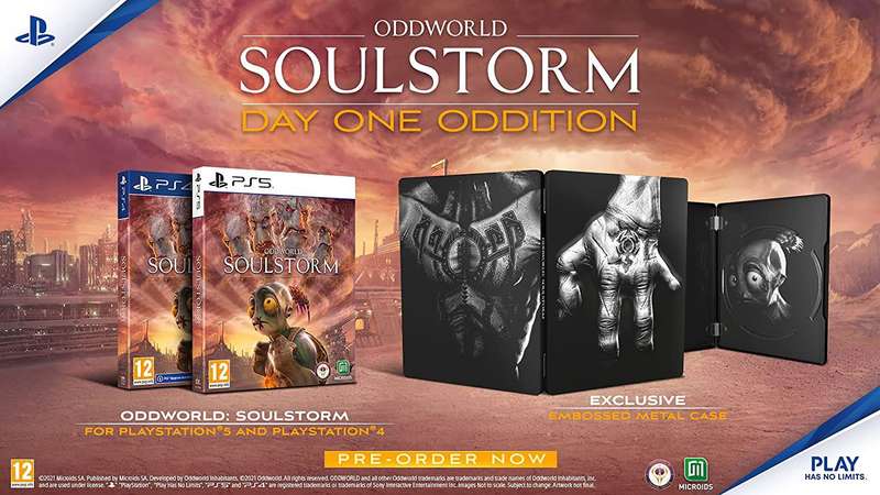 Oddworld: Soulstorm - Day One Oddition (PS4)(New) - Microids 90G