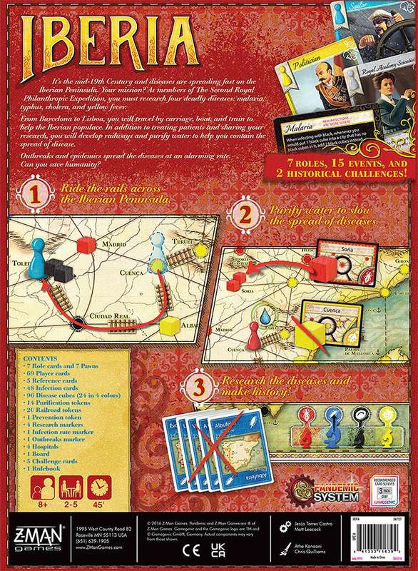 Pandemic: Iberia (New) - Z-Man Games 1000G