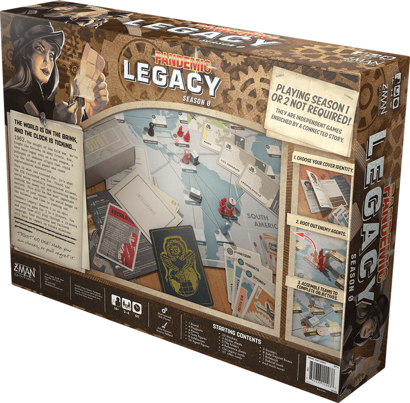 Pandemic Legacy - Season 0 (New) - Z-Man Games 3000G