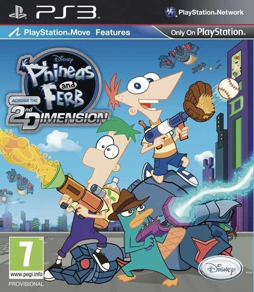 Phineas and Ferb: Across the 2nd Dimension (PS3)(Pwned) - Disney Interactive Studios 120G