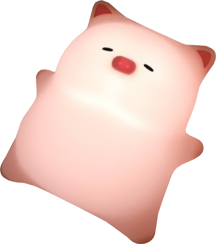 Piggy on Back Squishy Night Light (New) - Various 350G