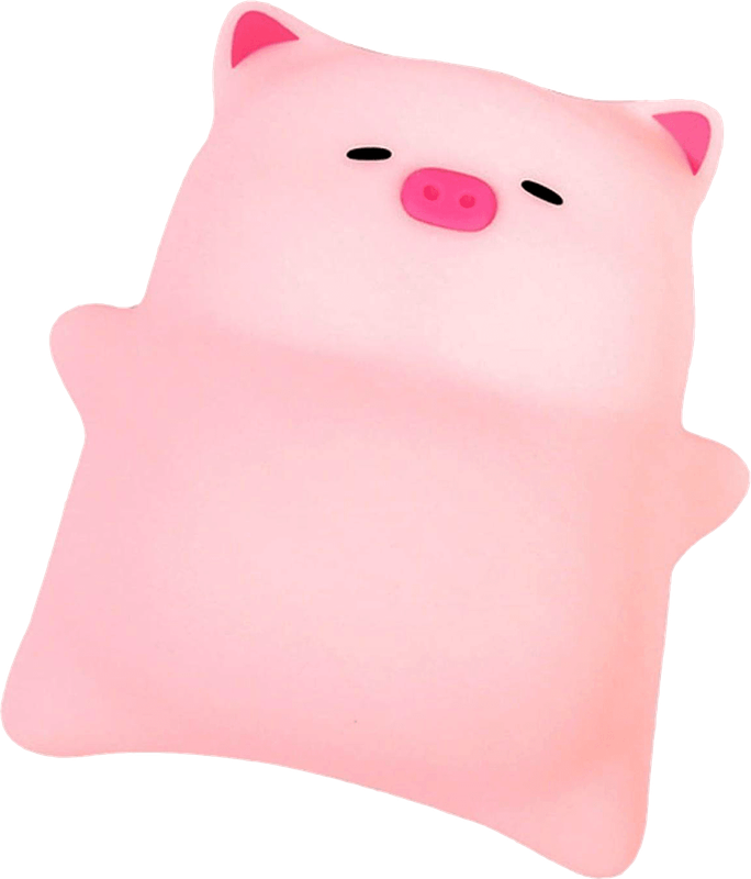 Piggy on Back Squishy Night Light (New) - Various 350G