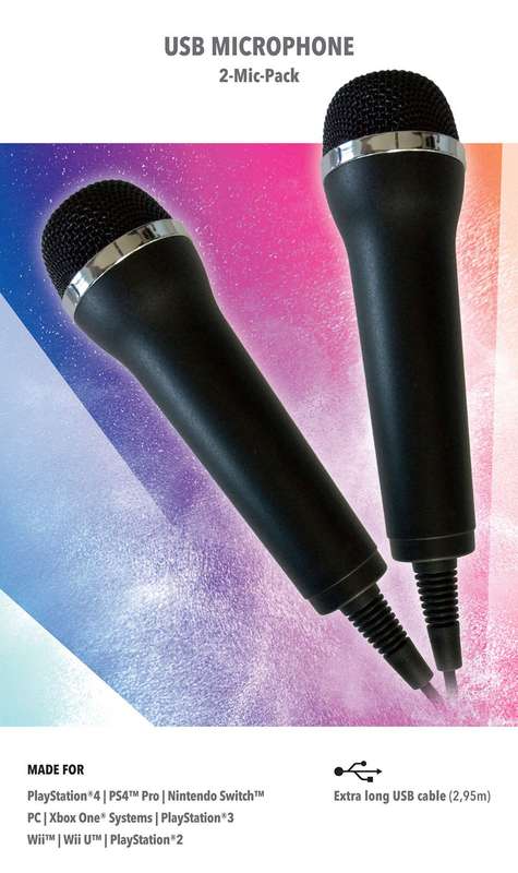 Plaion USB Microphone - 2x Black (Multi Platform)(New) - Deep Silver (Koch Media) 1000G