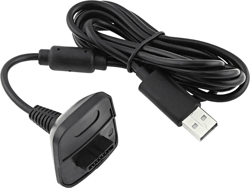 Play & Charge Cable - Generic Black (Xbox 360)(New) - Various 120G