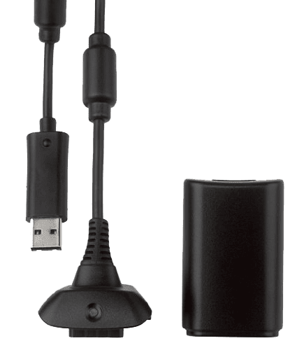 Play & Charge Kit - Generic Black (Xbox 360)(New) - Various 175G
