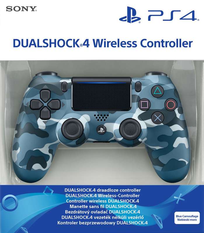 PlayStation 4 DualShock 4 Controller v2 - Blue Camouflage (PS4)(New) - Sony Computer Entertainment