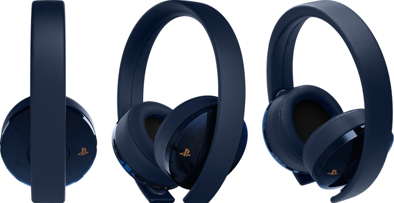PlayStation 4 Gold Wireless Headset - Translucent Blue 500 Million Limited Edition (PS4)(New) -