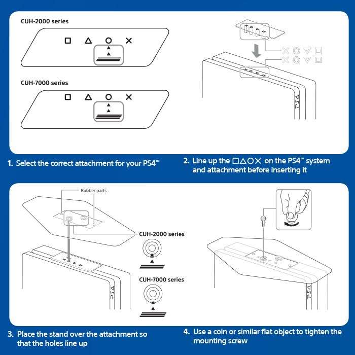 Sony PlayStation 4 Pro / Slim Vertical Stand (PS4)(Pwned) - Sony (SIE / SCE) 220G