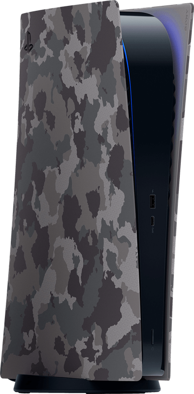 PlayStation 5 Console Cover - Grey Camouflage (PS5)(New) - Sony (SIE / SCE) 1500G
